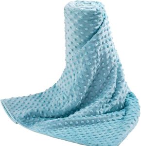 Acdyion Weighted Blankets Removable Duvet Cover for Adults Twin Size (48"x72"),Heavy Blanket Duvet Cover with Soft and Comfort Minky with 12 Ties,Machine Washable Soft Weighted Blanket Cover (Teal)