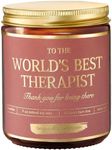 Gift for Therapists - World's Best Therapist Candle | Thank You Appreciation Gift Idea for Women Therapists, Mental Heatlh Professionals, Occupational Therapy, Respiratory, Physical Therapist Gifts