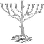 Hanukkah Tree of Life Menorah Rusti