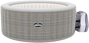 Dellonda 4-6 Person Inflatable Hot Tub Spa with Smart Pump - Rattan Effect - DL91