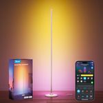 Govee RGBIC Floor Lamp Gold, LED Corner Lamp Works with Alexa and Matter, with Music Sync & 85 Secen Mode and 16 Million DIY Colors, Color Changing Standing Lamp for Bedroom Living Room,1 Pack