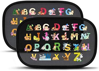 Pare Soleil Voiture Bébé, Auto Adhésif Fenêtres de Voiture pour Protection d'enfant Blocage des Rayons Ultraviolets Nocifs pour Bébé, Adultes,Chien - 2 pièces