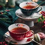 Porcelain Tea Cup with Saucers and 