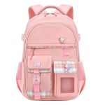 KEBEIXUAN Cute School Backpacks for Girls Lightweight Aesthetic Travel Girls Rucksack Backpacks for Kids Ages 6-12