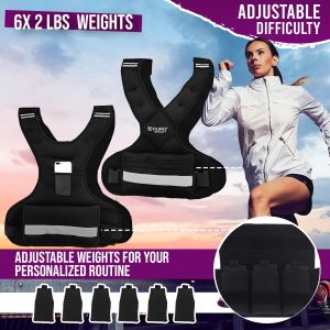 Aduro Sport Adjustable Weighted Vest – Fitness Training, Unisex