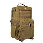 F Gear Grecale Khaki 25L, Camping Travel Hiking Tourist Outdoor Trekking Bag|Molle Rucksack Backpack|Multipurpose Bag|Hidden & Access Pocket|Padded Back&Shoulder Straps|Lightweight Backpack|Unisex