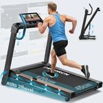 Treadmills for Home Foldable -Incline Treadmill with 20 level Auto-4.5HP Ultra‑Quiet Motor-Portable Treadmill for 150KG High Weight Capacity -12 Programs-LED Display & Bluetooth Speakers for Home Use