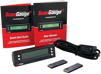 ScanGauge - SG2 II Ultra Compact 3-in-1 Automotive Computer with Customizable Real-Time Fuel Economy Digital Gauges , Black , 5 Inch