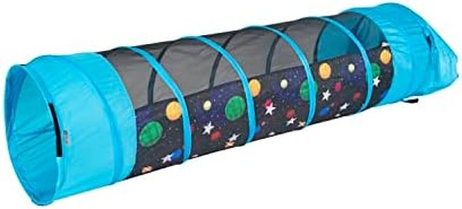 Pacific Play Tents Kids Galaxy 6 Foot Crawl Tunnel w/Glow in The Dark Stars