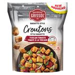 Boulangerie Grissol Croutons, Baguette Style, Tuscan Tomato - Add Delicious Flavour and Crunchy Texture to Your Salads and Soups 112g Unit Pack