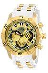 INVICTA Men's 'Pro Diver' Quartz Stainless Steel and Silicone Casual Watch, Color:White (Model: 23424)