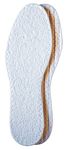 Pedag 196 Washable Summer Pure Cotton Terry Barefoot Insole, White, Women's 9