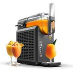 FOHERE Professional Slush Machine 2L, No Ice Needed, Self-Cleaning, 5 Preset Programs & Child Lock, Quickfreeze-Technology, Frozen Drink Maker For Slush, Margaritas, Frappés, Milkshake, Cocktail, Wine