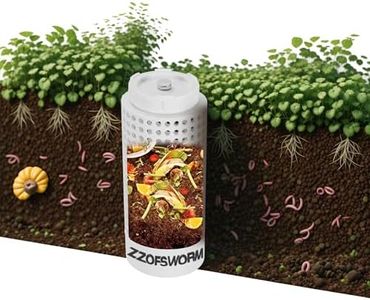 ZZOFSWORM Inground Worm Farm Compost Bin Kit Recycling Kitchen Food Waste to Raised Garden Beds Outdoor with Holes&Lids in Bed&Home