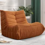 Cansunna Bean Bag Chair Sofa Sack Big Beanbag Chair for Adults Fireside Bean Bag Lounger Memory Foam Chair for Home, Apartment or Gaming Venue (BROWNTEDDY)