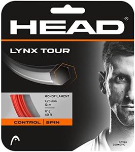 HEAD Lynx Tour Tennis String (17g-1.25mm, Orange)