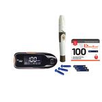 Diabascan Blood Sugar Testing Glucometer Machine with Free 100 Strips, 100 Lancet and Lancing Device, (Result in 7 Seconds), Fast accuracy and best results