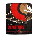 NHL Ottawa Senators Kids Plush Blanket EXPRESSIONS Throw for Toddlers Teen, All Season Super Soft Comfy Flannel Blanket, Best Gifts for Boys and Girls, 50x60 inches (Official NHL Product)