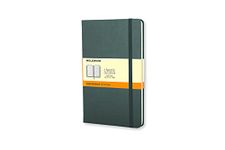 Moleskine Classic Notebook, Hard Cover, Large (5" x 8.25") Ruled/Lined, Forest Green, 240 Pages