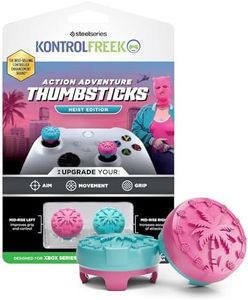 KontrolFreek Action Adventure Performance Thumbsticks – Heist Edition for Xbox One & Xbox Series X|S Controller | Pink/Blue