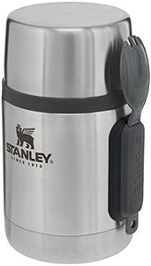 Stanley Adventure Stainless Steel All-In-One Food Jar 0.53L avec cuillère-fourchette - Sans BPA - Maintient la température (chaud ou froid) pendant 12h - Couvercle étanche qui sert de Tasse