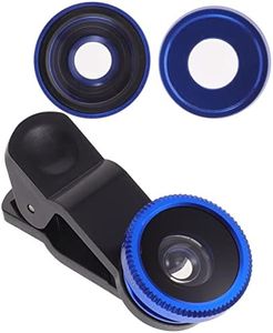 iplusmile Mobile Phone Camera Lens Super Wide Angle Macro Fisheye Lens for Smartphones Blue High Definition Easy Installation Design