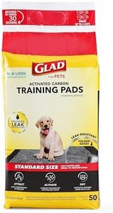 Glad for Pets Black Charcoal Puppy Pads | Puppy Potty Training Pads That Absorb & NEUTRALIZE Urine Instantly | New & Improved Quality, 50 Count