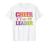 Cheer Cheerleading Watercolor Rainbow Cheer Leader T-Shirt