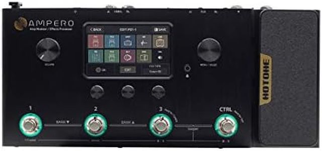 Hotone Ampero MP-100 Guitar Bass Amp Modeling IR Cabinets Simulation Multi Language Multi-Effects with Expression Pedal Stereo OTG USB Audio Interface