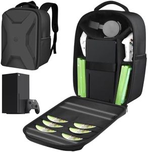 Carrying Case Compatible with Xbox Series X/S Gaming Console, Travel Game Consoles Storage Bag with Multiple Pockets & Compartments for Controller, Cables, Headphone Accessories-Case Only