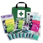 Lewis-Plast Premium First Aid Kit For Home Car Holiday And Workplace - Includes Bandages, Eye Pods, Ice Packs And Essentials For Everyday Situations, 90 Count (Pack of 1)