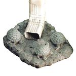 PGI Traders Decorative Turtle Splash Block | Gutter Downspout | for Garden or Home | Stone Resin Composite | 15†L x 12†H