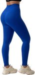 PaletteFit Workout Leggings for Women, High Waisted Women's Gym Leggings, Tummy Control Seamless 7/8 Athletic Yoga Pants (Midnight Blue, M)