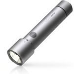 HOTO Flashlight High Lumen, Tactical Flashlight Self Defence, Rechargeable LED Torch with Clip, IP68 Waterproof, 5 Modes, USB-C Charging, Ideal for Emergency/Camping/Hiking/Climbing