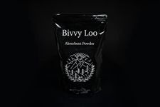 CarpLife Products Ltd Bivvy Loo Camping Toilet Absorbent Powder 1kg - Each bag lasts 100 uses ! - For use in portable toilets - 10 grams of powder converts up to 1 litre of liquid to a manageable gel