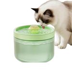 Pet Water Fountain Super Silent - Water Fountains for All Pets Indoor - Suitable for Cats, Birds, Rabits and Dogs (WAssabi Mist 01, 1.8L)