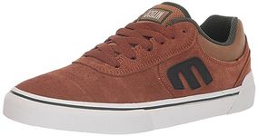 Etnies Men's Joslin Vulc Low Top Skate Shoe, Brown/Green, 9.5 UK