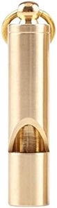 FUTURESTEPS unisex-adult Loudest Brass Whistle | Best Premium Emergency Whistle | One Piece | Outdoor Survival Whistle | Whistle For Teachers | On key-chain or hang around your neck and Carry it Anywhere! JP1010002