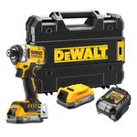 DeWalt DCF860E2T 18V XR Cordless Brushless Impact Driver with 2 x 1.7Ah Powerstack Batteries, Charger & TSTAK Case