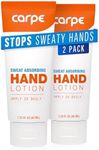 Carpe Antiperspirant Hand Lotion (Pack of 2), A dermatologist-recommended smooth lotion that helps stop hand sweat, great for hyperhidrosis or excessive sweat (Original Eucalyptus)