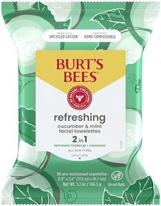 Burt's Bees Cucumber and Mint Facial Wipes, 30 Wipes