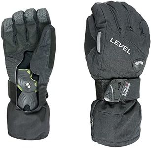 Level Water Resistant Gore-Tex Men's Outdoor Half Pipe Gloves Available in Black - Size 9