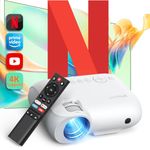 YOTON Y9 Projector 4K【Netflix/Prime Video/YouTube Official】, Portable Projector WiFi Bluetooth, 23000 Lumens Smart Phone Projector with Zoom, 2024 Updated with Built-in Hulu/Dolby