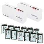 ANSMANN 9 V 300 mAh Pre-Charged Low Self Discharge Rechargeable Battery (Pack of 12)