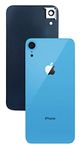 ABUSVEX Original Back Glass Replacement for iPhone XR All Pre-Installed Camera Frame & Adhesive Repair XR Tool (Blue)