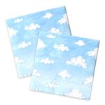 40Pcs Cloud Napkins-Cartoon Story Party Supplies Blue Sky White Clouds Disposable Paper Napkins Cloud Themed Birthday Baby Shower Decorations