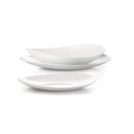 BORMIOLI ROCCO ‘Prometeo’ White Dinner Service Set for 6 – Dinner Plates, Side Plates, Soup Bowls – Toughened Opal Glass: Microwave/Dishwasher-Safe – Luxury Italian Tableware Set