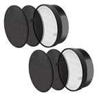 PUREBURG LV-H132-RF Replacement Filter Set Compatible with Levoit LV-H132 Air Purifier,2-Pack H13 HEPA Filters & 4 Activated Carbon Pre-Filters
