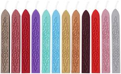 Sealing Wax, 12 Pcs, Assorted Colors, Wax Sticks Sealing, Wax Seal Sticks, Wax Sticks for Stamp Seals, Seal Wax, Stamp Wax, Envelope Sealer Wax