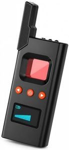 Hidden Camera Detector, RF Signal Detector, GPS Tracker Detector, Anti-Spy Device with Magnetic Detection, Camera Lens Finder, Infrared Detection, Trigger Alarm, Portable Rechargeable Bug Detector